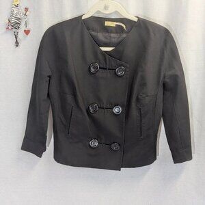 Max Studio Special Edition Size Small Black Cotton/Silk Blend Top